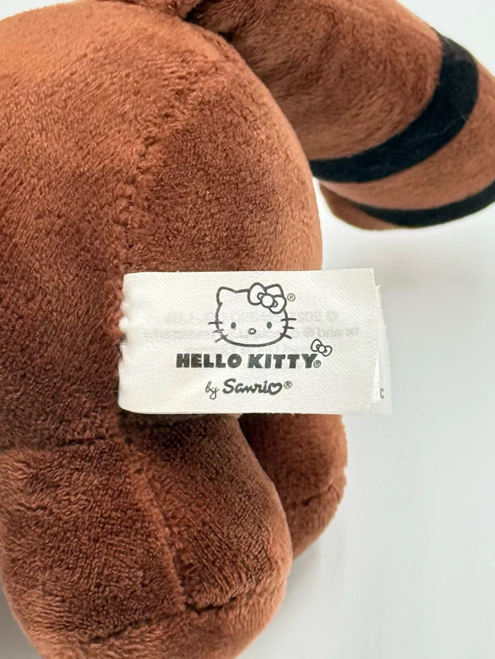 Hello Kitty Sanrio Red Panda Plush Fiesta 2025 Stuffed Animal Brown Red Bow